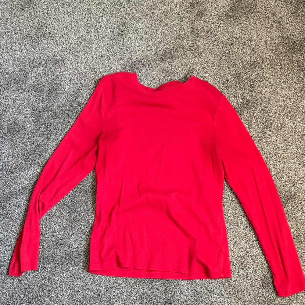 a new day Vibrant Red Long Sleeve Top